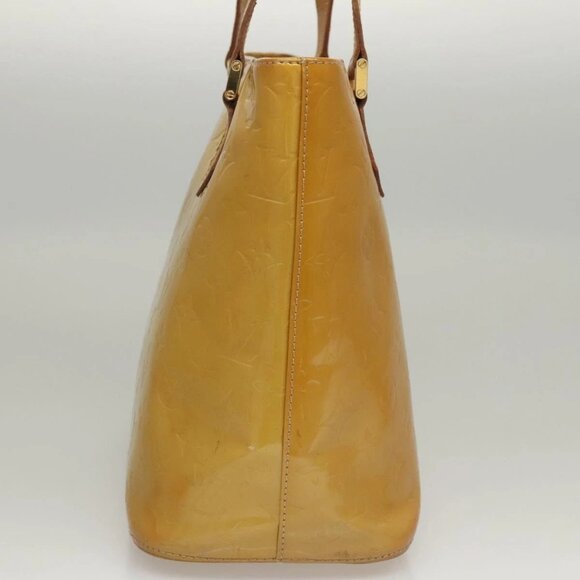 LOUIS VUITTON Monogram Vernis Houston Hand Bag Beige - Picture 4 of 16